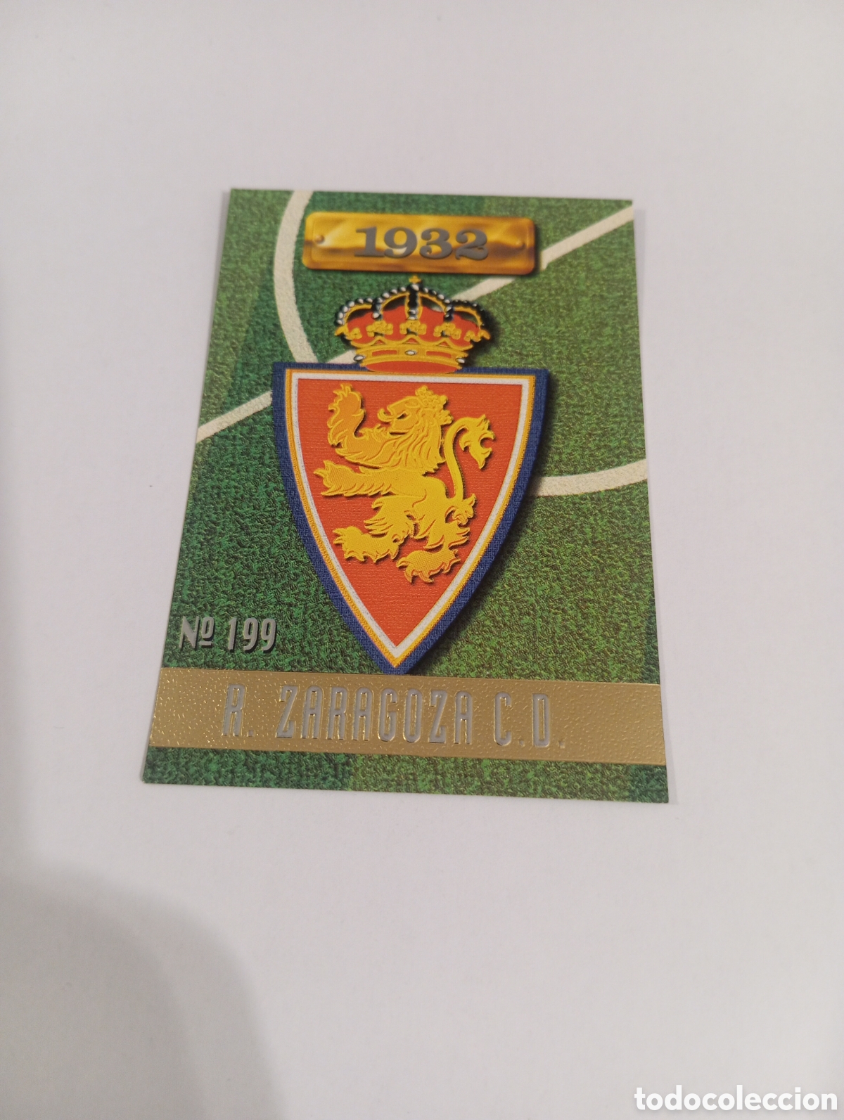 Cromos de f&uacute;tbol: 199 ESCUDO Zaragoza 96 97 MUNDICROMO FICHAS LIGA 1996 1997