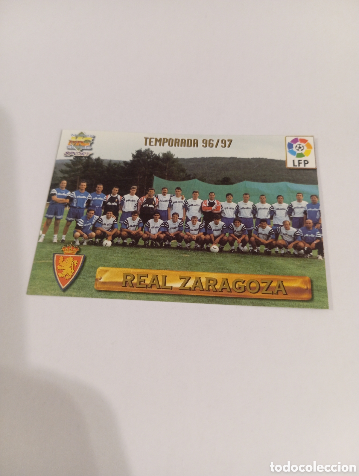 Cromos de f&uacute;tbol: PLANTILLA Zaragoza 96 97 MUNDICROMO FICHAS LIGA 1996 1997