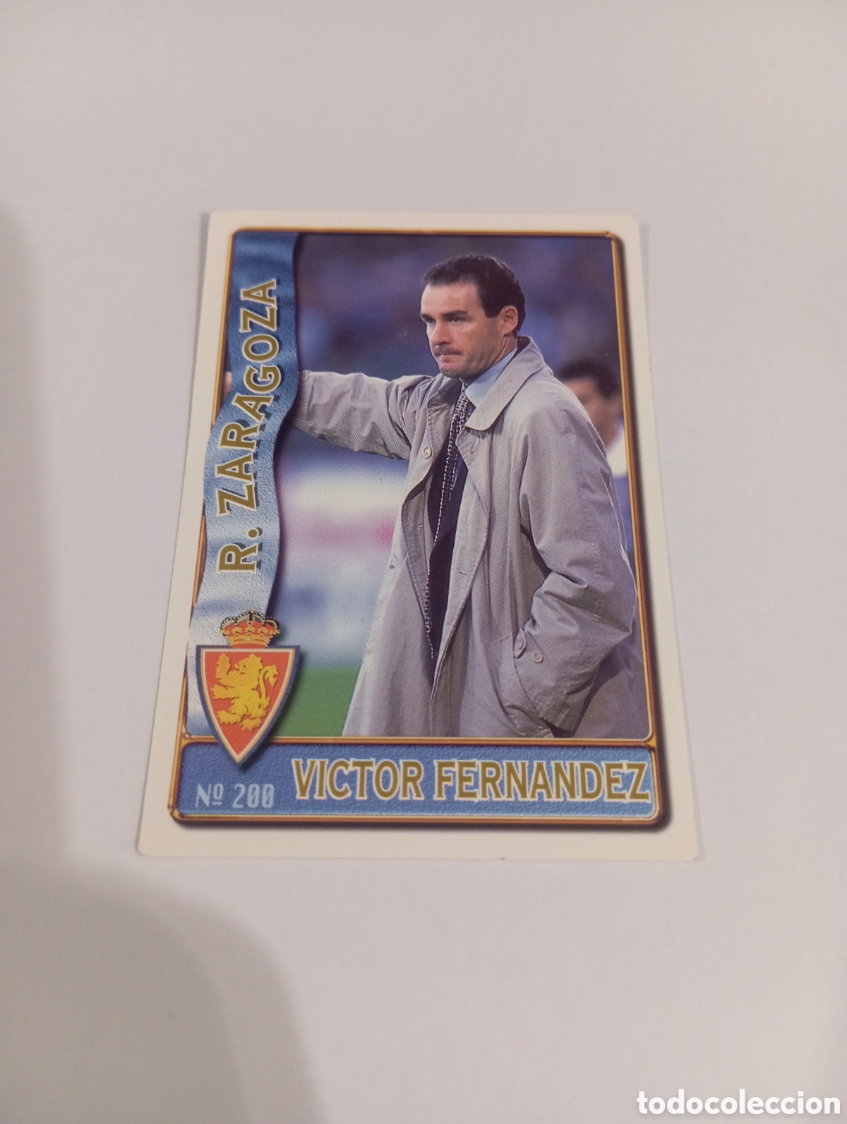 Cromos de f&uacute;tbol: 200 VICTOR FERN&Aacute;NDEZ Zaragoza 96 97 MUNDICROMO FICHAS LIGA 1996 1997