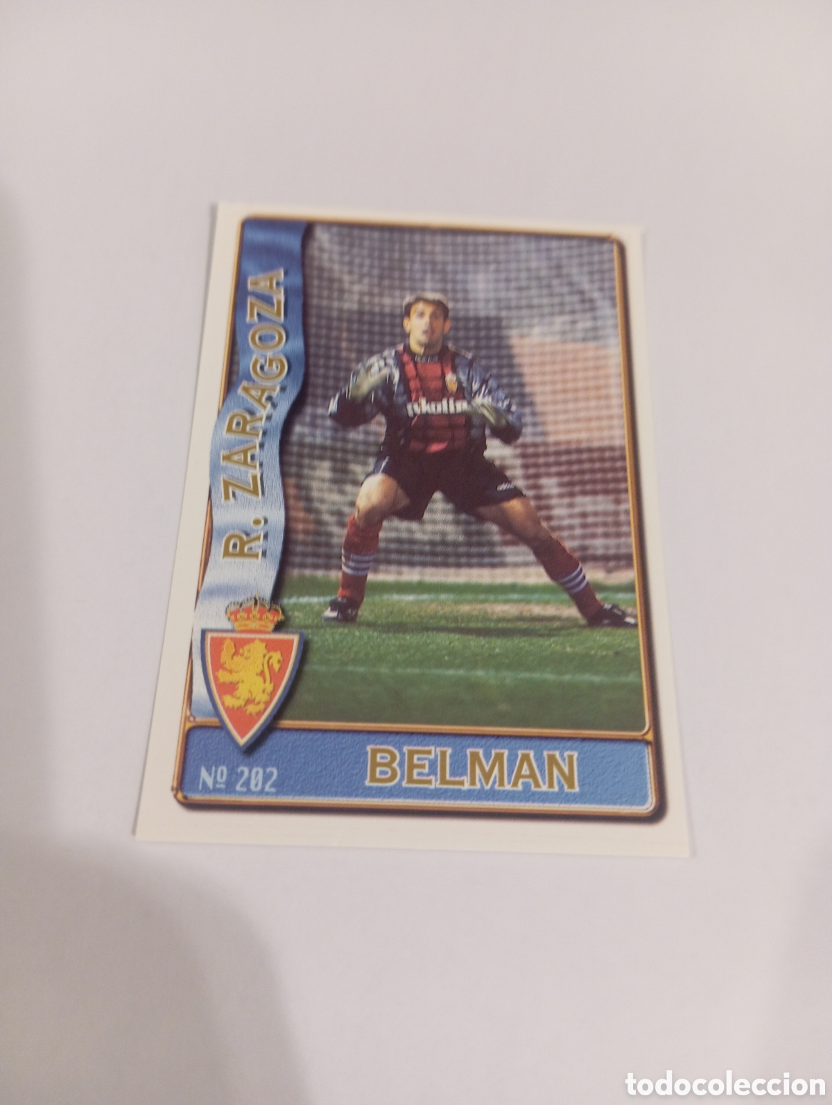 Cromos de f&uacute;tbol: 202 BELMAN Zaragoza 96 97 MUNDICROMO FICHAS LIGA 1996 1997