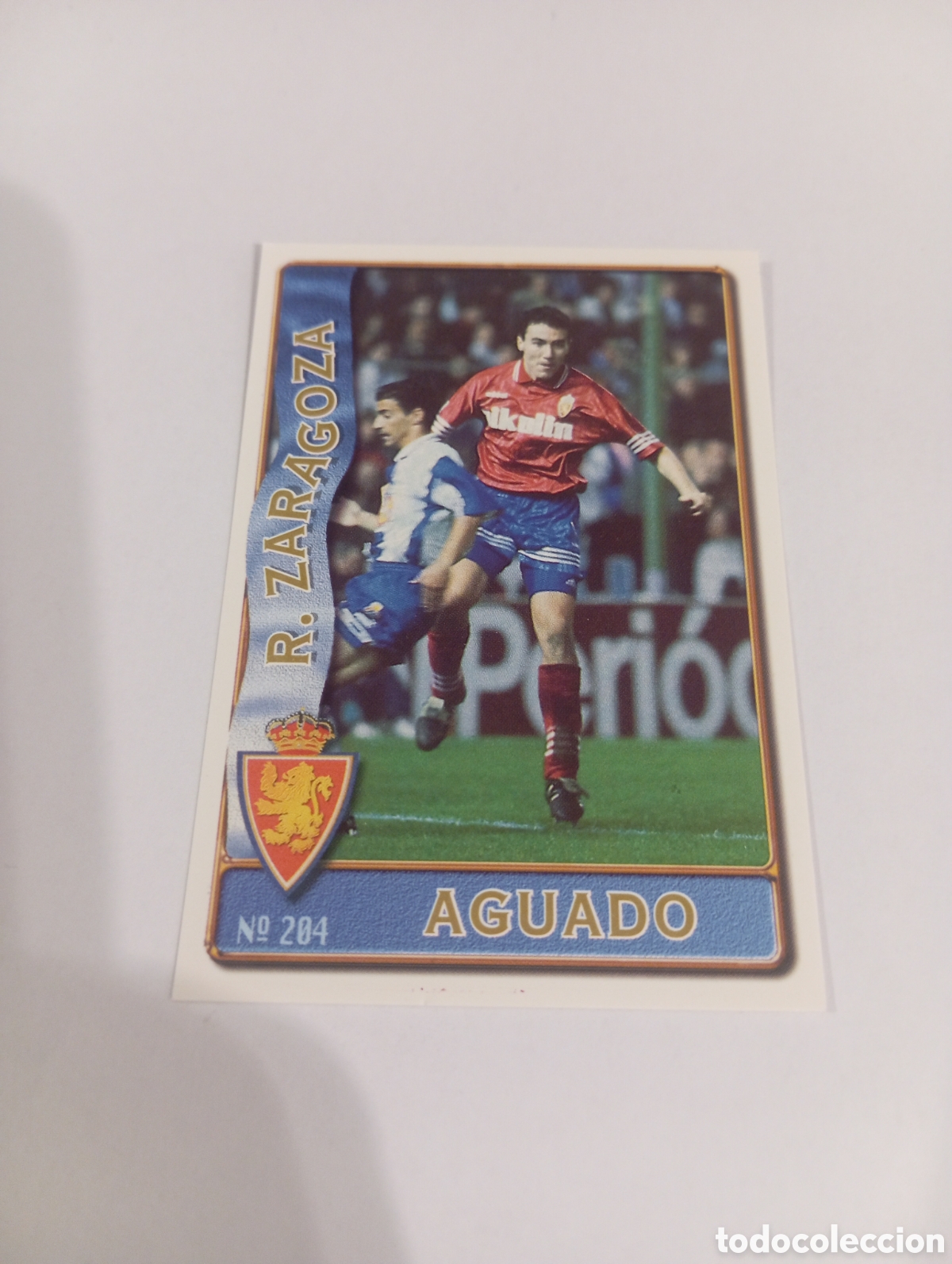 Cromos de f&uacute;tbol: 204 AGUADO Zaragoza 96 97 MUNDICROMO FICHAS LIGA 1996 1997