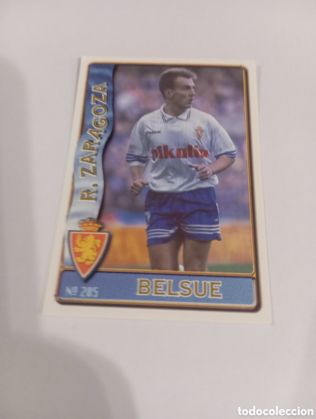 Cromos de f&uacute;tbol: 205 BELSUE Zaragoza 96 97 MUNDICROMO FICHAS LIGA 1996 1997