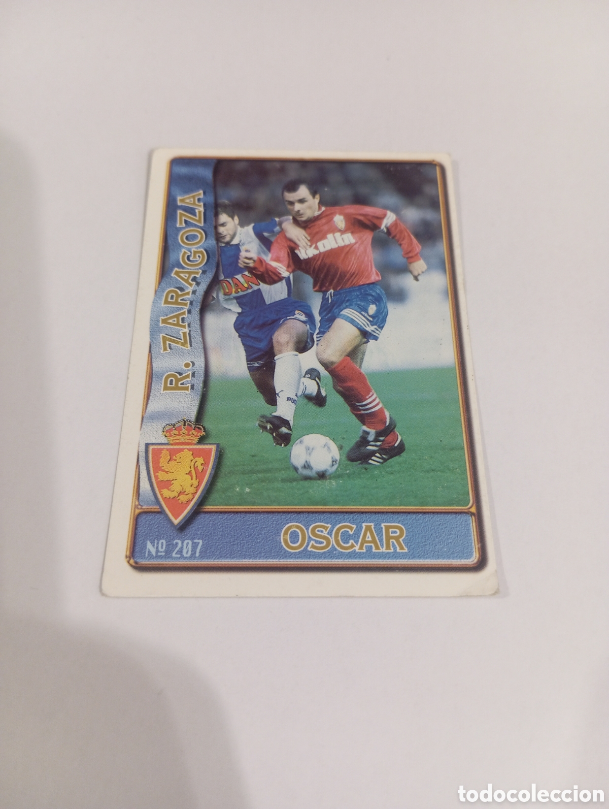 Cromos de f&uacute;tbol: 207 OSCAR Zaragoza 96 97 MUNDICROMO FICHAS LIGA 1996 1997