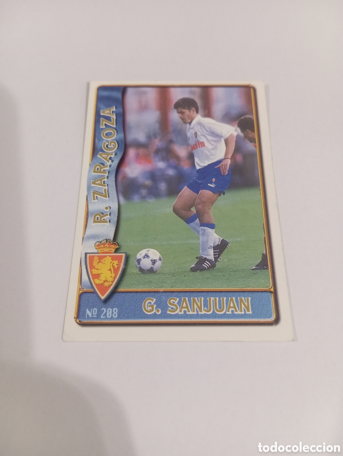 Cromos de f&uacute;tbol: 208 SANJUAN Zaragoza 96 97 MUNDICROMO FICHAS LIGA 1996 1997