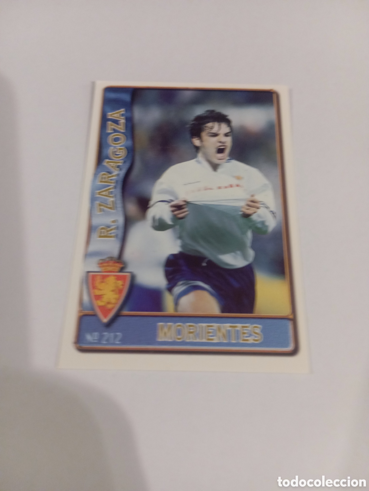 Cromos de f&uacute;tbol: 212 MORIENTES Zaragoza 96 97 MUNDICROMO FICHAS LIGA 1996 1997
