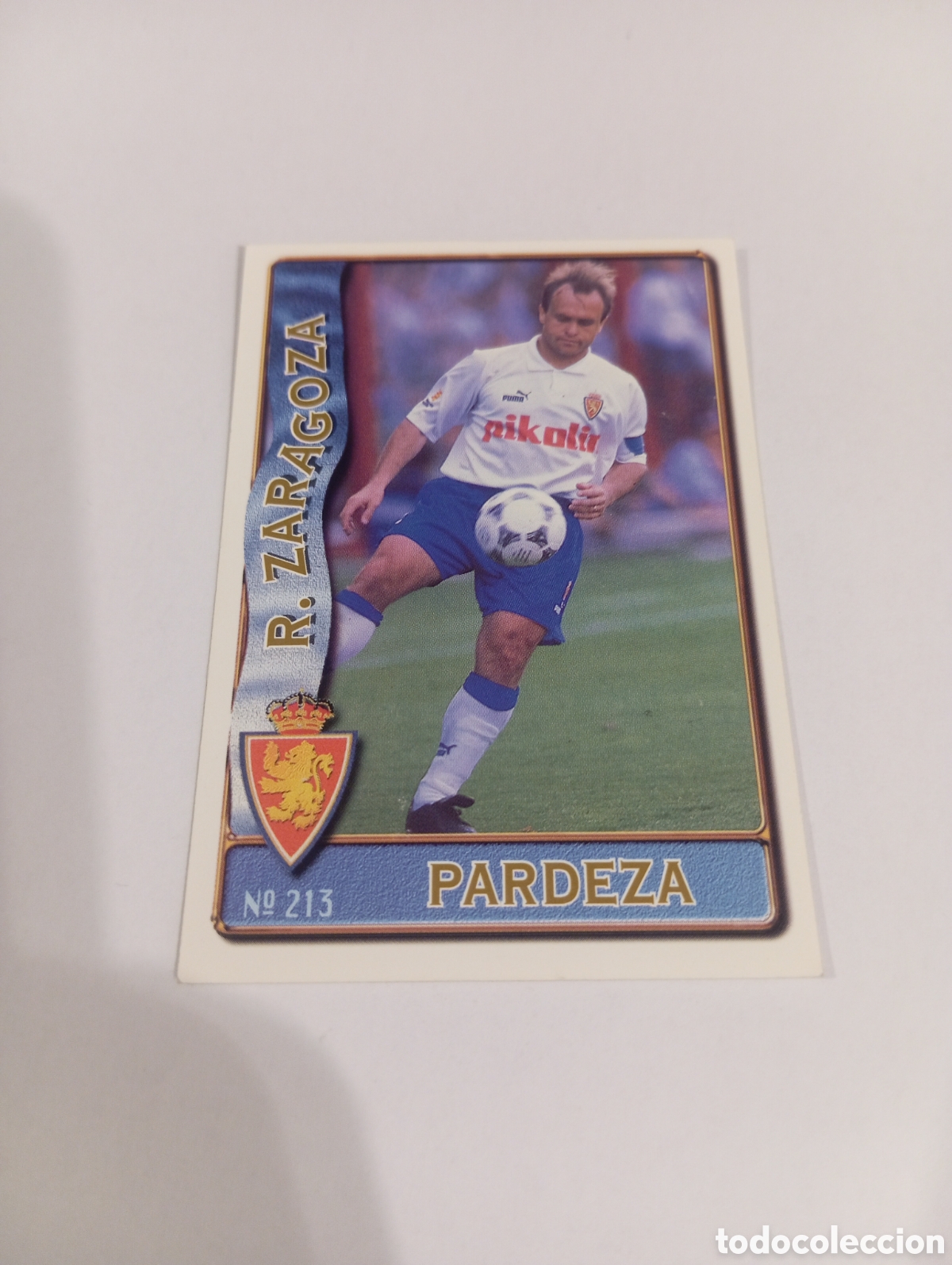 Cromos de f&uacute;tbol: 213 PARDEZA Zaragoza 96 97 MUNDICROMO FICHAS LIGA 1996 1997