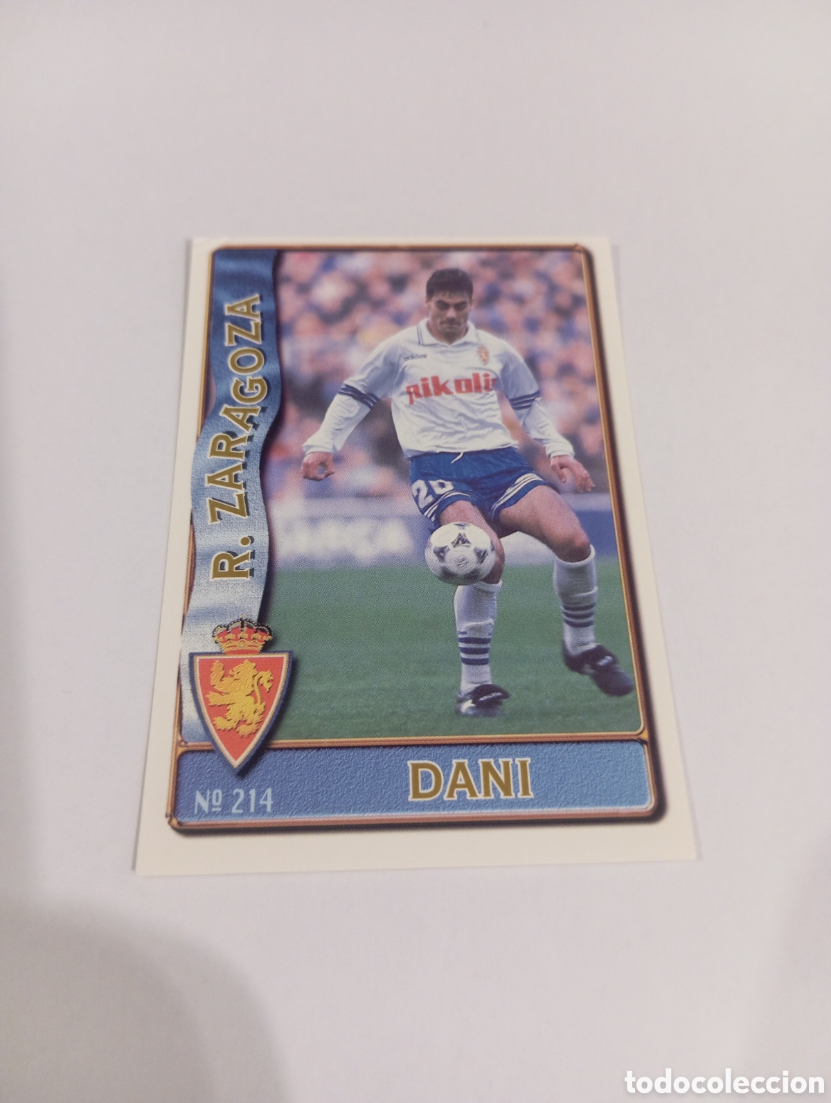 Cromos de f&uacute;tbol: 214 DANI Zaragoza 96 97 MUNDICROMO FICHAS LIGA 1996 1997