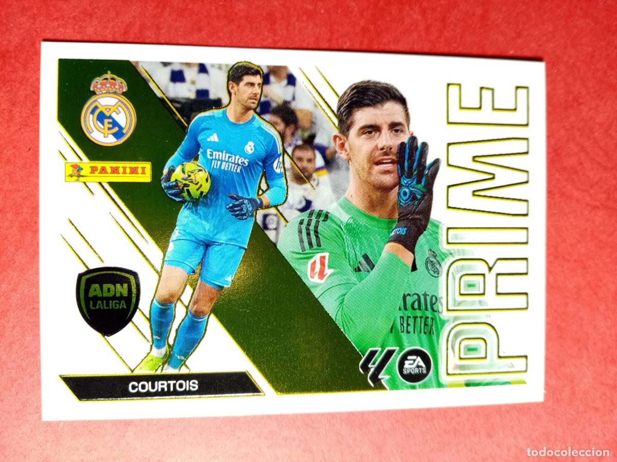 Cromos de f&uacute;tbol: N&ordm; 3 COURTOIS, REAL MADRID, ADN PRIME, LIGA ESTE 2026 2027 26 27 PANINI