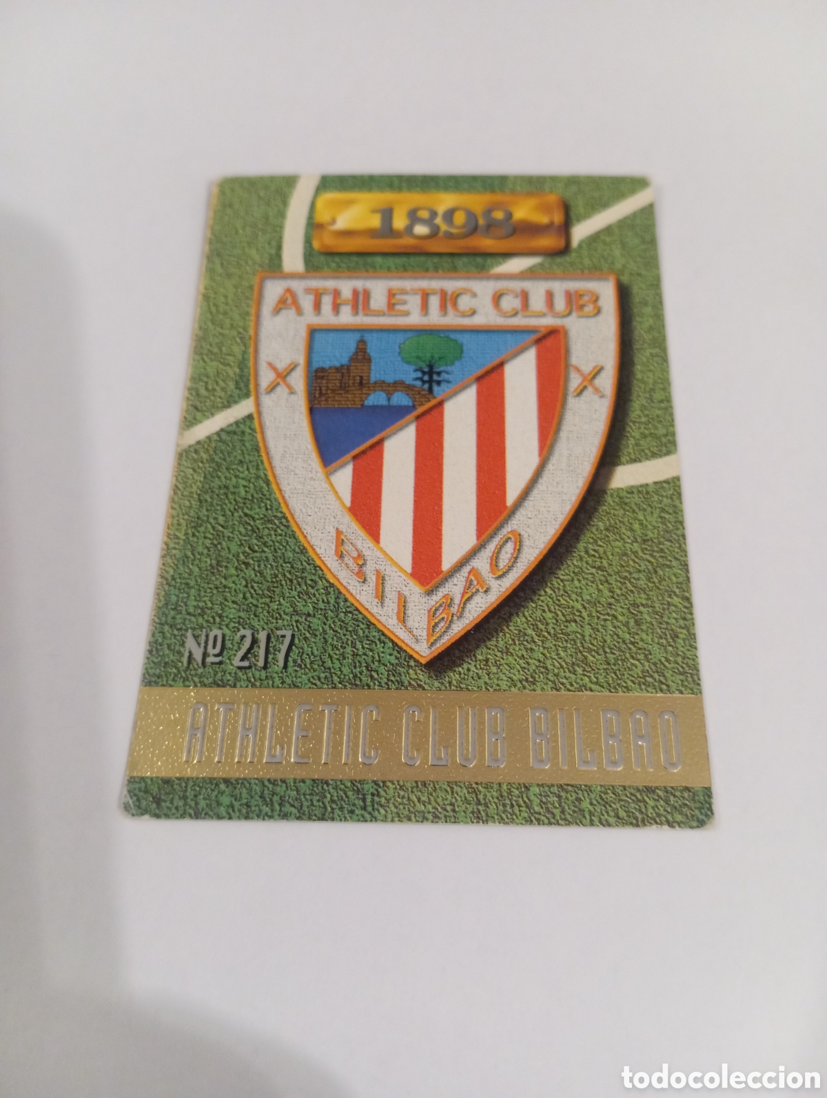 Cromos de f&uacute;tbol: 217 ESCUDO Athletic Club Bilbao 96 97 MUNDICROMO FICHAS LIGA 1996 1997