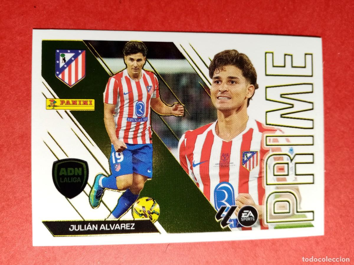 Cromos de f&uacute;tbol: N&ordm; 5 JULIAN ALVAREZ, ATLETICO DE MADRID, ADN PRIME, LIGA ESTE 2026 2027 26 27 PANINI