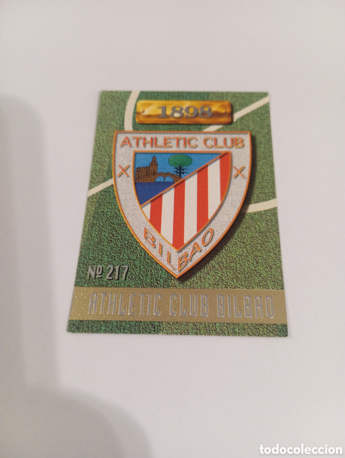 Cromos de f&uacute;tbol: 217 ESCUDO Athletic Club Bilbao 96 97 MUNDICROMO FICHAS LIGA 1996 1997