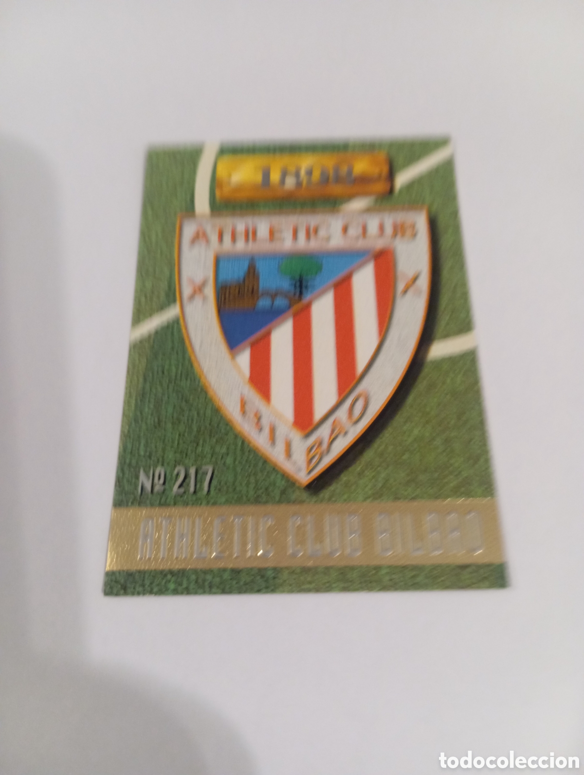 Cromos de f&uacute;tbol: 217 ESCUDO Athletic Club Bilbao 96 97 MUNDICROMO FICHAS LIGA 1996 1997