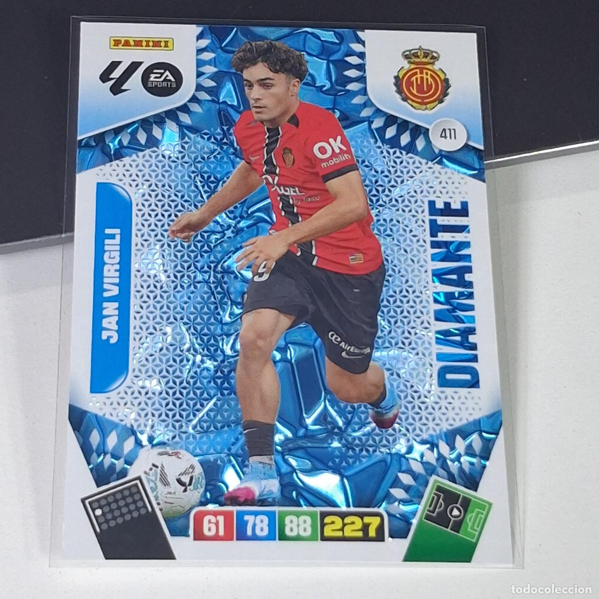Cromos de f&uacute;tbol: D7 411 JAN VIRGILI MALLORCA DIAMANTE LIGA ADRENALYN XL 2025 2026 25 26 PANINI