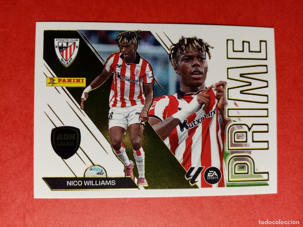 Cromos de f&uacute;tbol: N&ordm; 10 NICO WILLIAMS. ATHLETIC CLUB, ADN PRIME, LIGA ESTE 2026 2027 26 27 PANINI