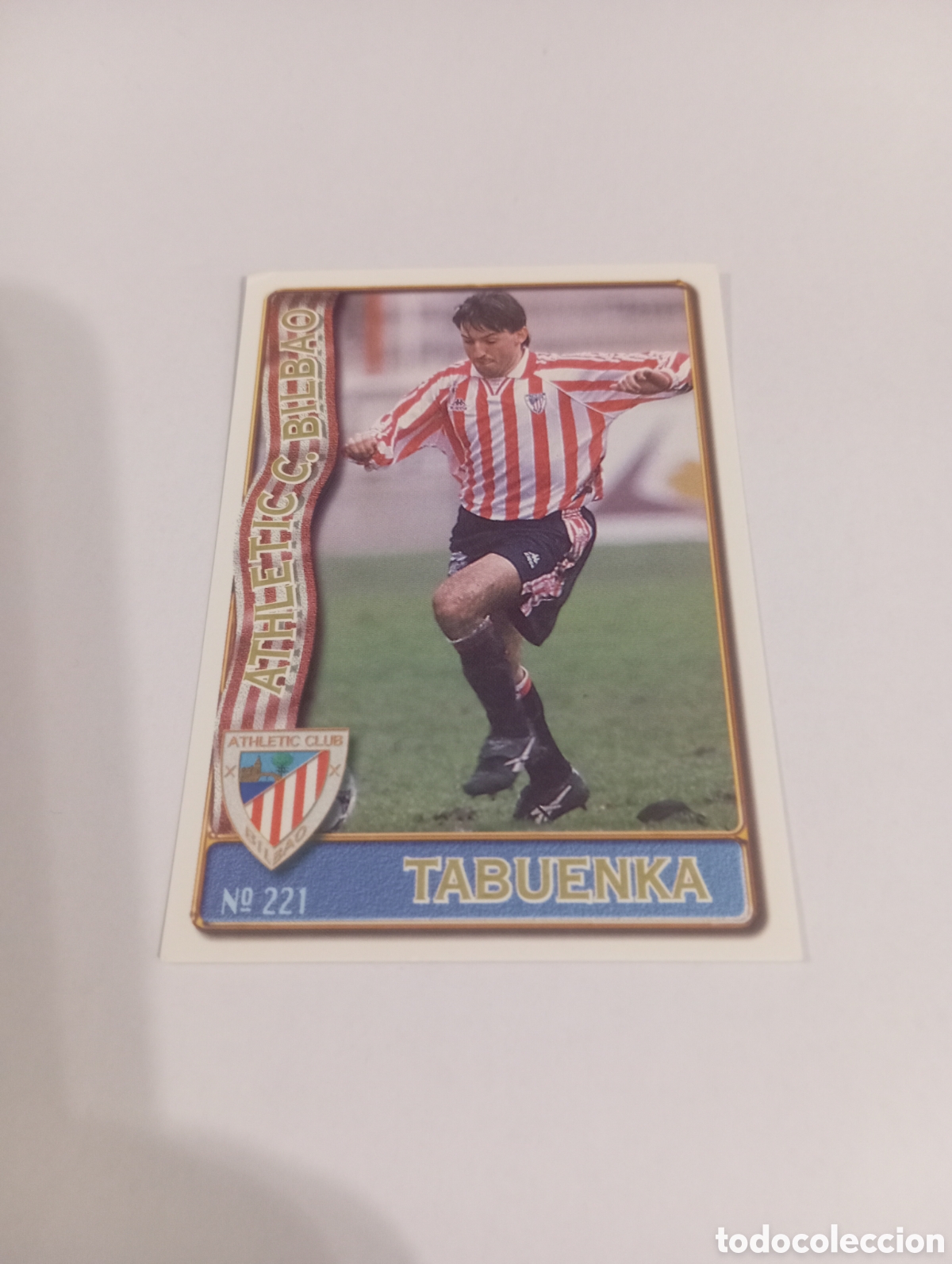 Cromos de f&uacute;tbol: 221 TABUENKA Athletic Club Bilbao 96 97 MUNDICROMO FICHAS LIGA 1996 1997