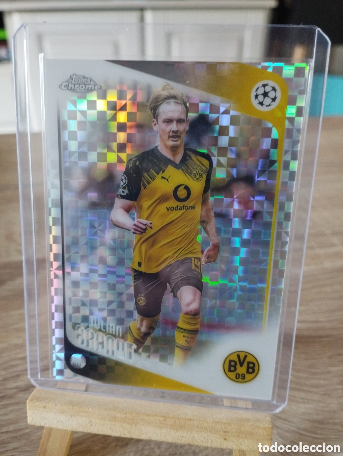 Cromos de f&uacute;tbol: Carta Topps X-Fractor de Julian Brandt Borussia Dortmund