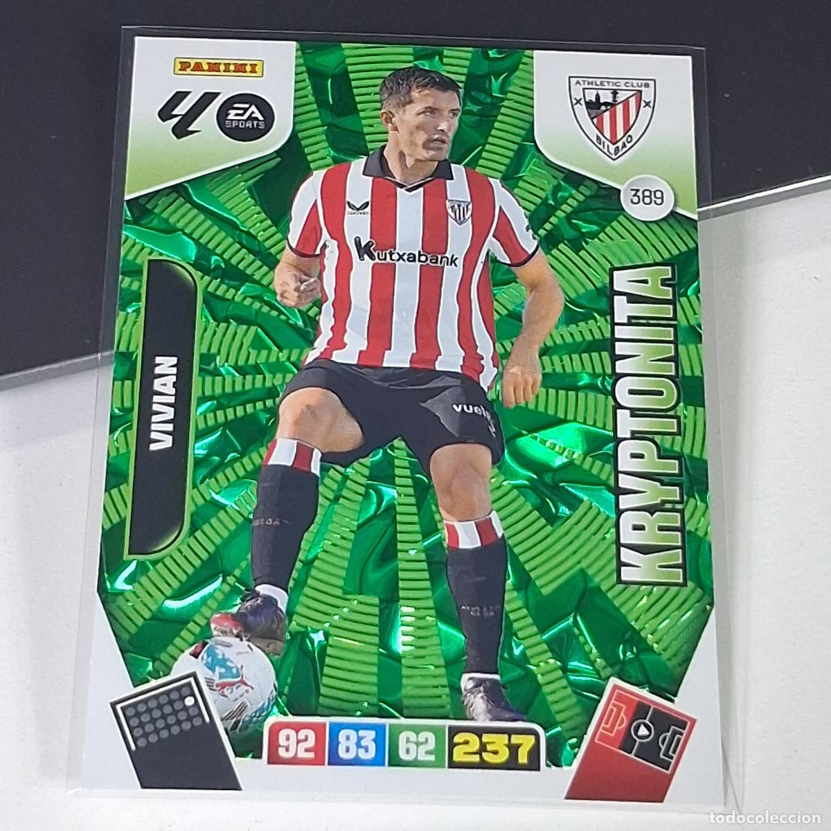Cromos de f&uacute;tbol: D7 389 VIVIAN ATHLETIC BILBAO KRYPTONITA LIGA ADRENALYN XL 2025 2026 25 26 PANINI