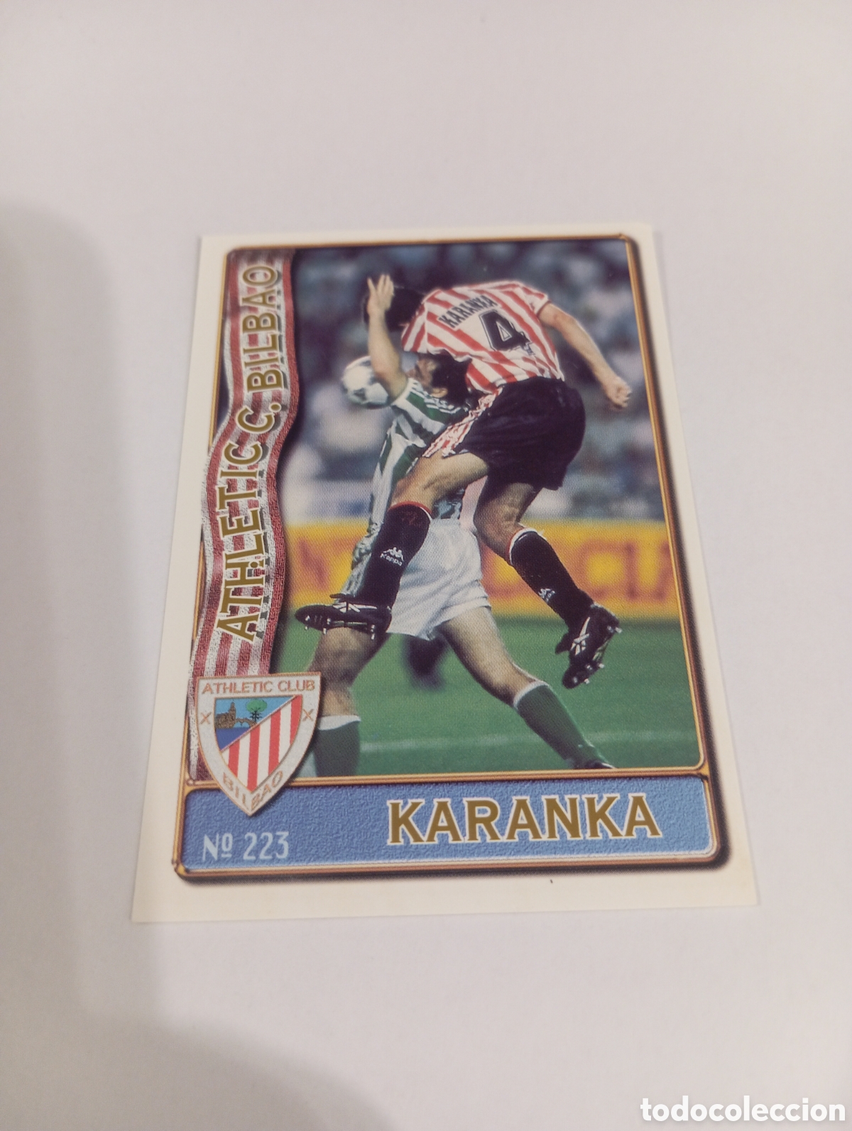 Cromos de f&uacute;tbol: 223 KARANKA Athletic Club Bilbao 96 97 MUNDICROMO FICHAS LIGA 1996 1997