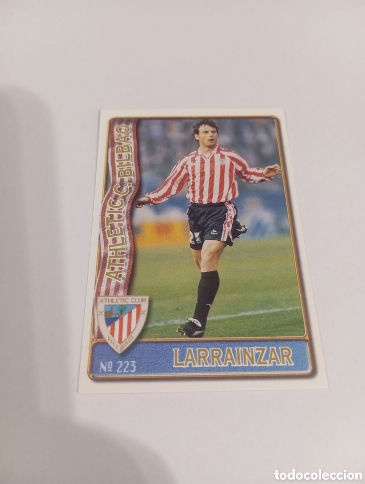 Cromos de f&uacute;tbol: 223 LARRAINZAR Athletic Club Bilbao 96 97 MUNDICROMO FICHAS LIGA 1996 1997