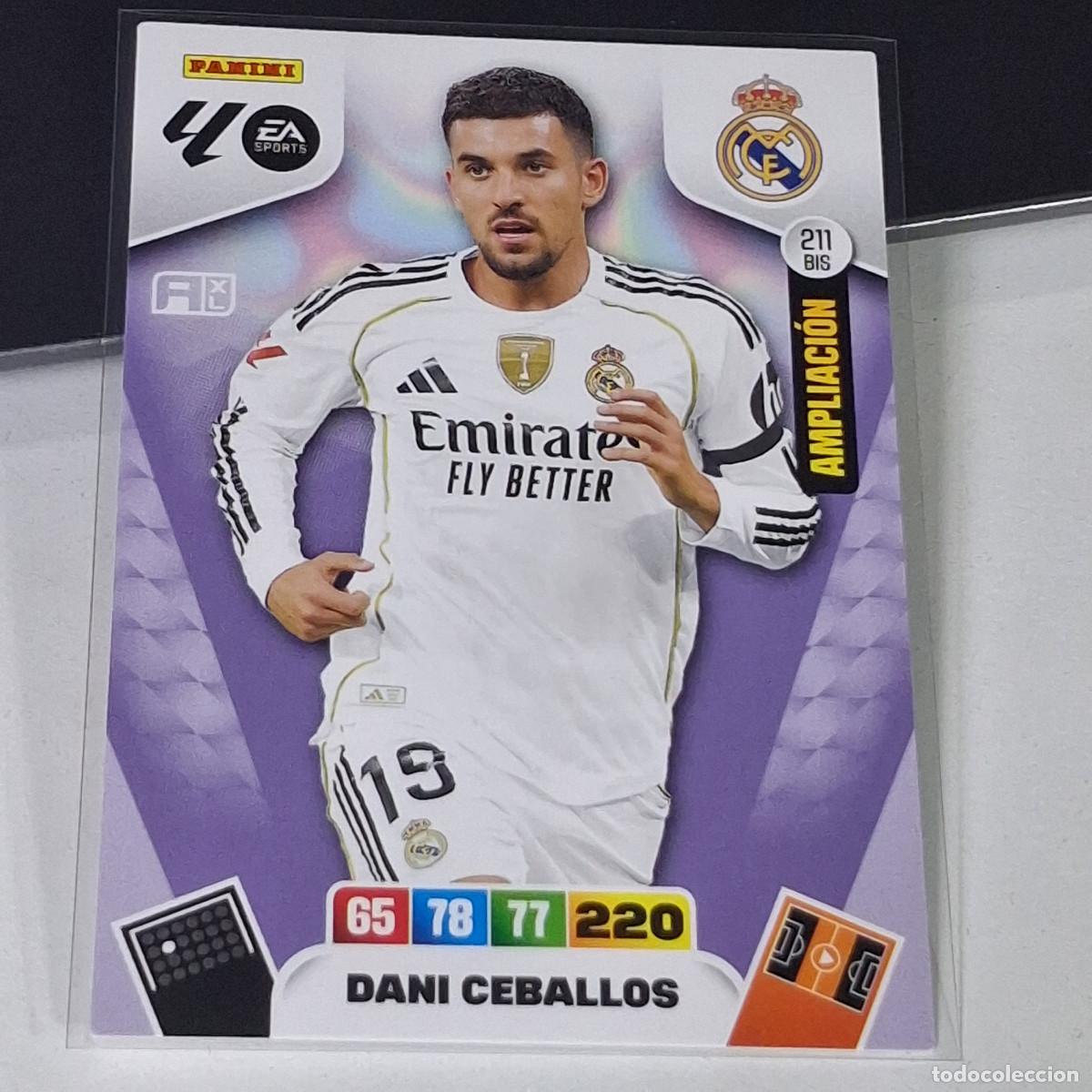 Cromos de f&uacute;tbol: D7 211BIS 211 BIS DANI CEBALLOS REAL MADRID AMPLIACION LIGA ADRENALYN XL 2025 2026 25 26 PANINI