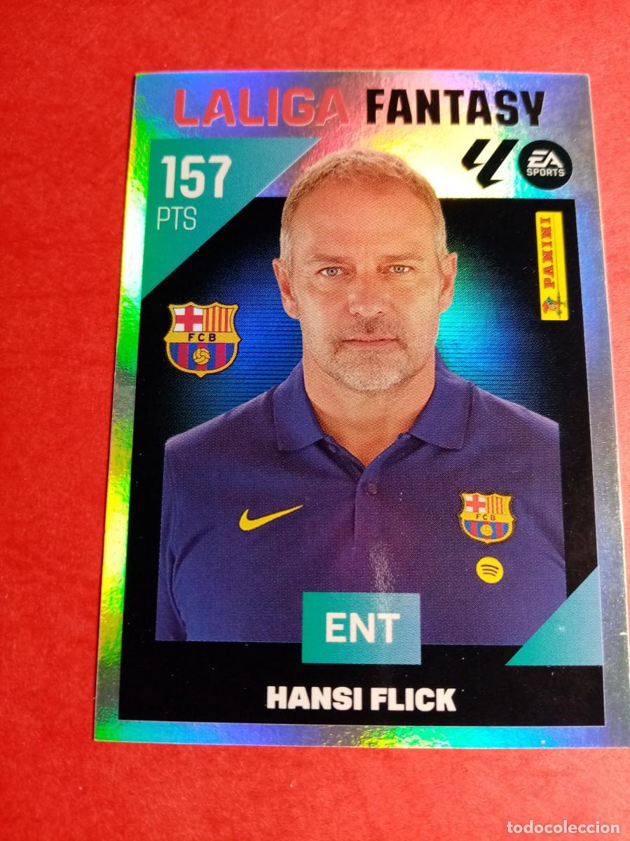 Cromos de f&uacute;tbol: N&ordm; 1 HANSI FLICK, FC BARCELONA, FANTASY, LIGA ESTE 2026 2027 26 27 PANINI