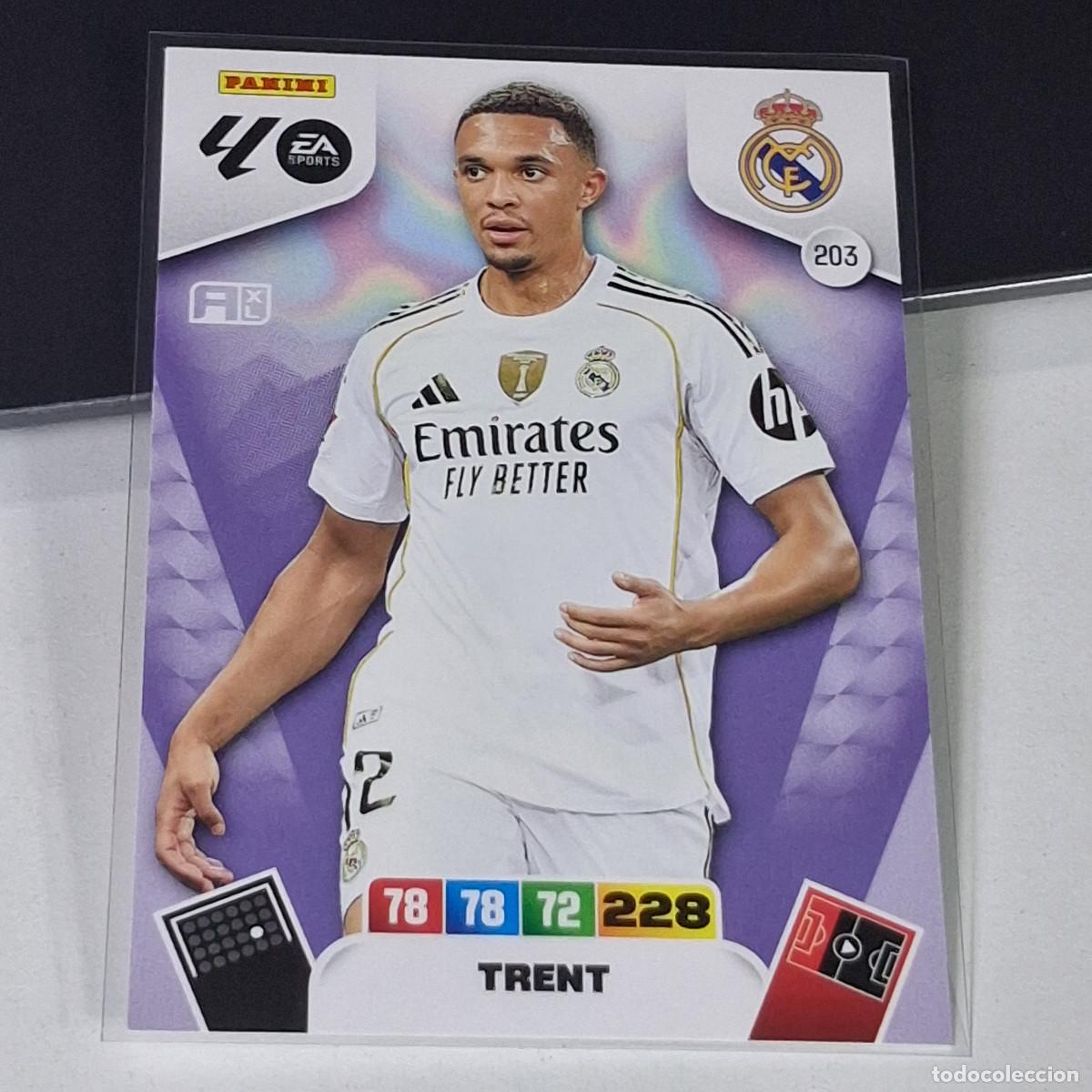 Cromos de f&uacute;tbol: D7 203 TRENT REAL MADRID LIGA ADRENALYN XL 2025 2026 25 26 PANINI