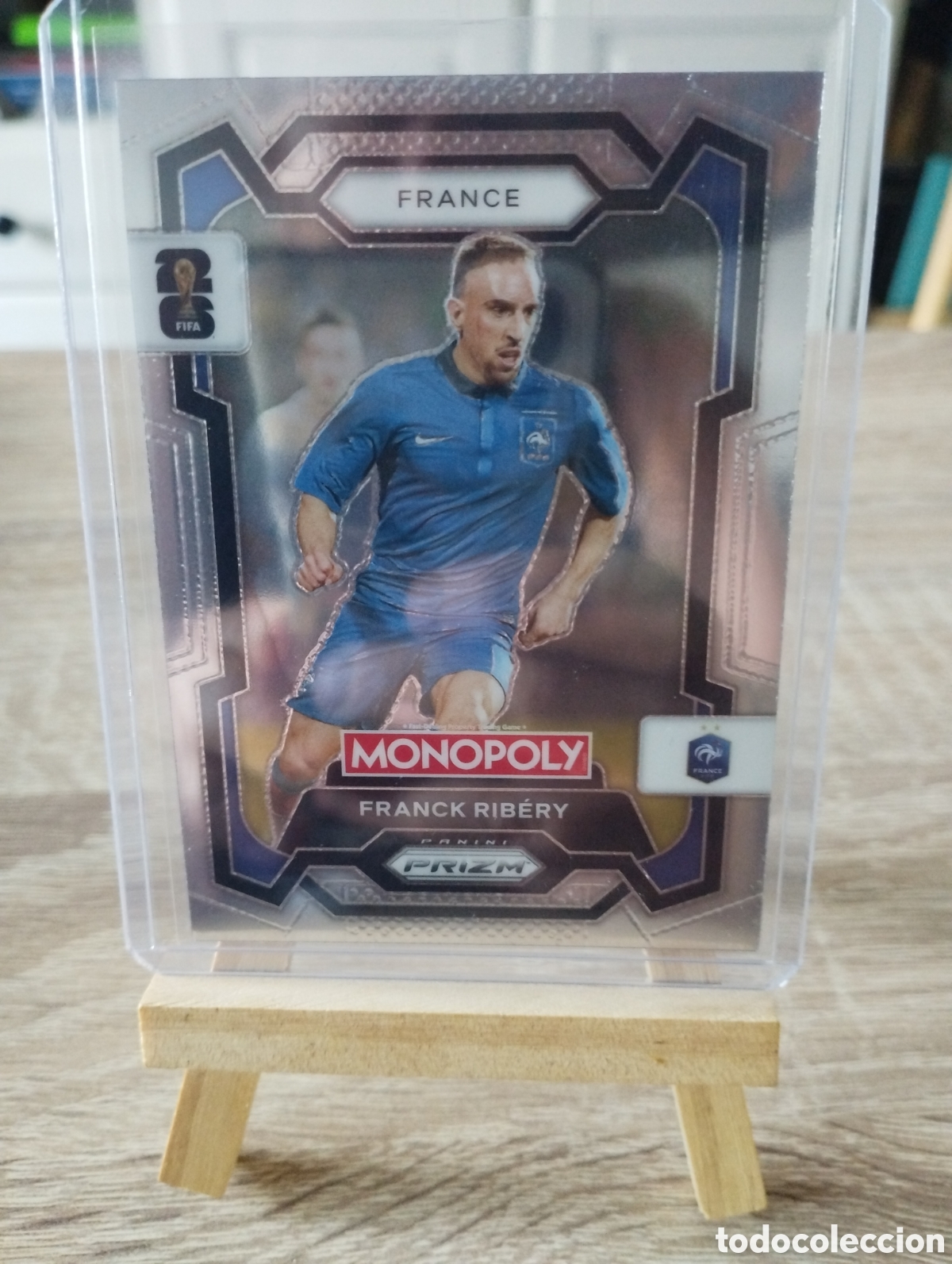 Cromos de f&uacute;tbol: Carta Panini Prizm Monopoly de Franck Ribery con Francia