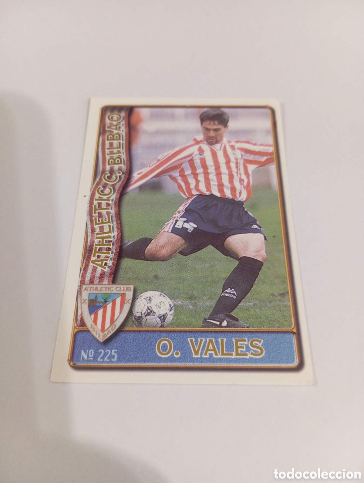 Cromos de f&uacute;tbol: 225 &Oacute;SCAR VALES Athletic Club Bilbao 96 97 MUNDICROMO FICHAS LIGA 1996 1997