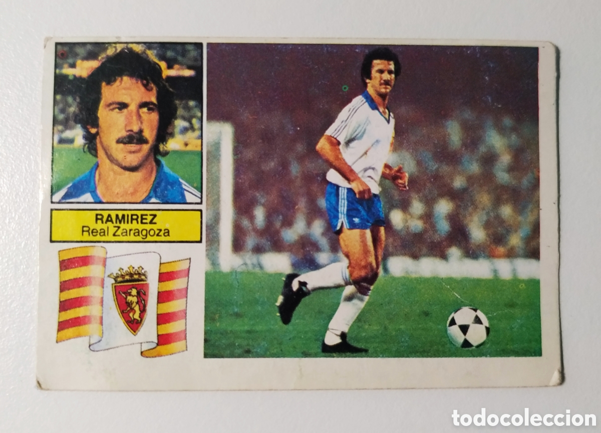 Cromos de f&uacute;tbol: RAMIREZ ZARAGOZA FICHAJE 14 VERSION DIF&Iacute;CIL 1982 1983 EDICIONES ESTE 82 83 DESPEGADO RECUPERADO