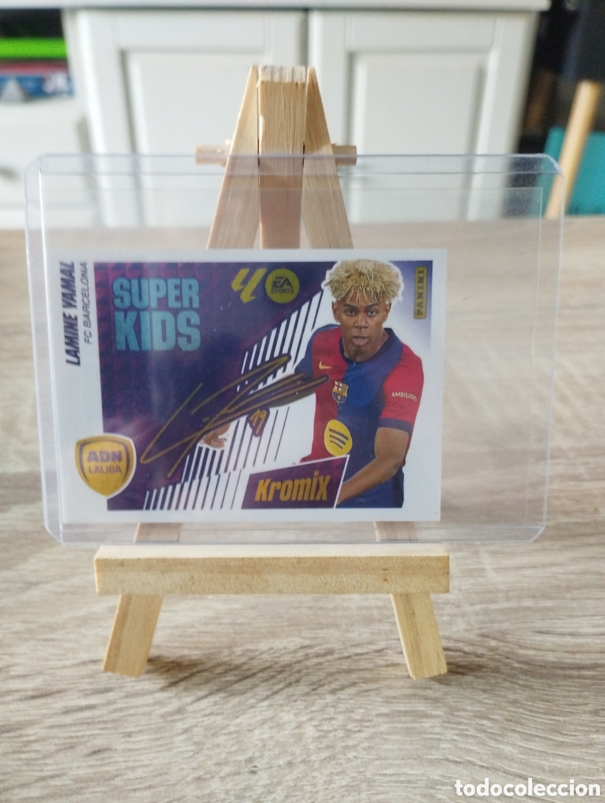 Cromos de f&uacute;tbol: Cromo Liga Este Lamine Yamal edici&oacute;n Kromix