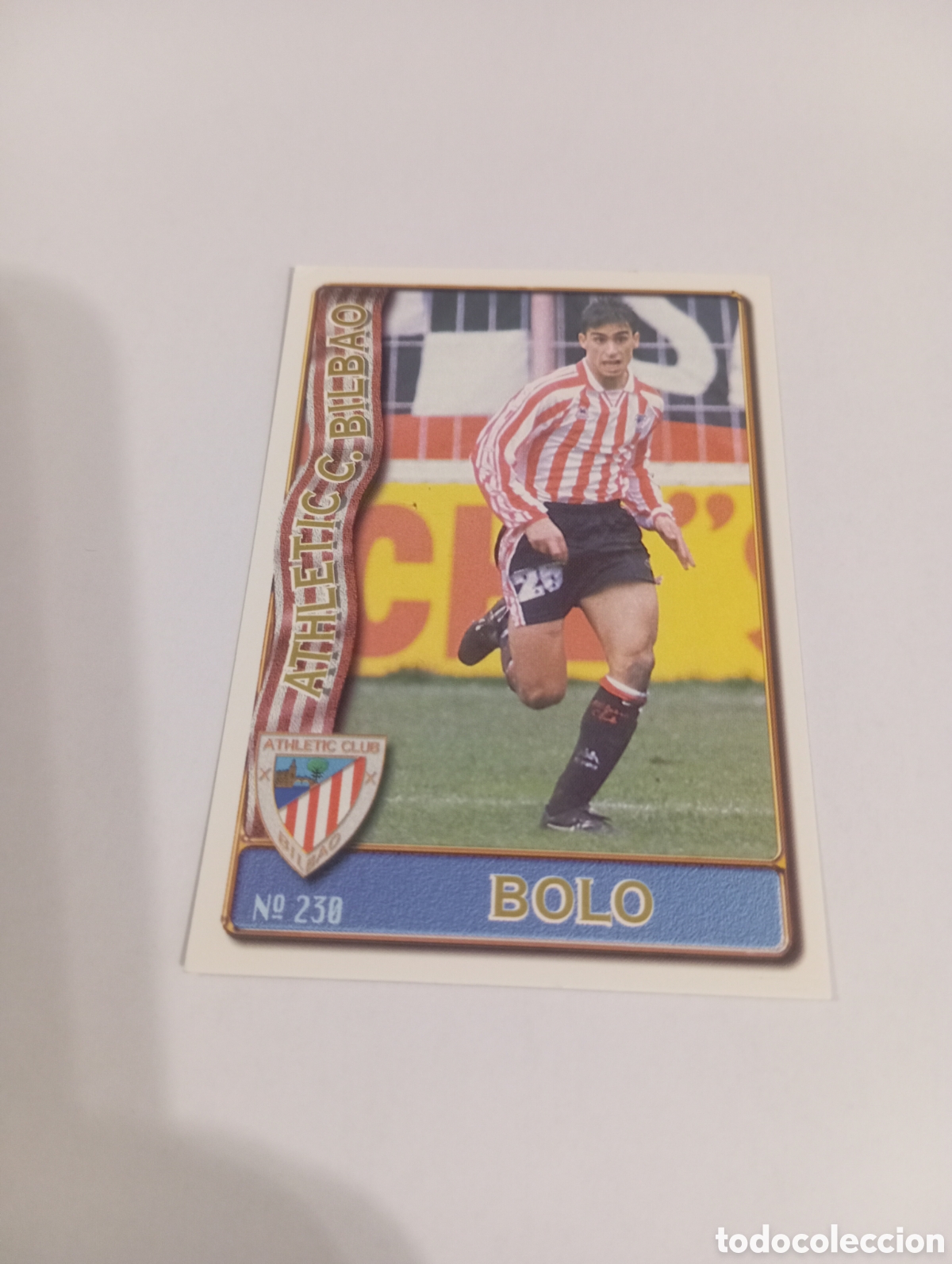 Cromos de f&uacute;tbol: 230 BOLO Athletic Club Bilbao 96 97 MUNDICROMO FICHAS LIGA 1996 1997