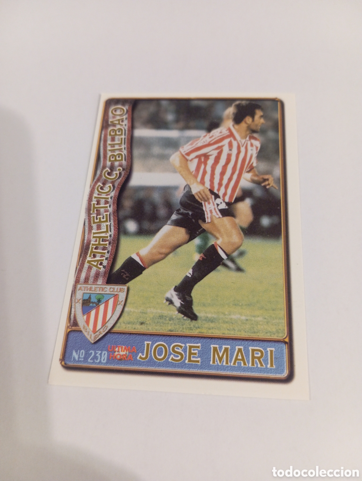 Cromos de f&uacute;tbol: 230 JOSE MARI UH Athletic Club Bilbao 96 97 MUNDICROMO FICHAS LIGA 1996 1997