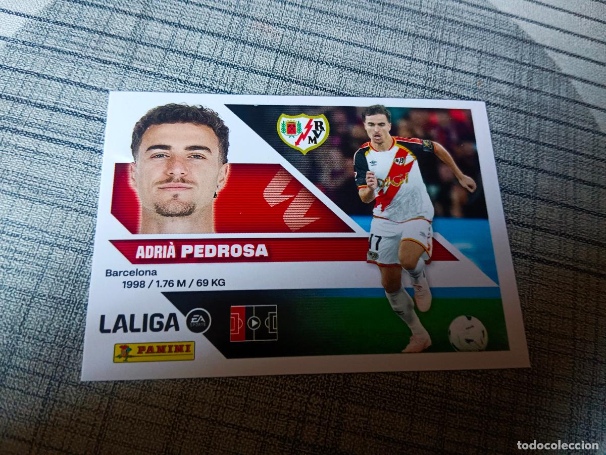 Cromos de f&uacute;tbol: TEMPORADA 2026 2027 26 27 FICHAJE 53 PEDROSA RAYO VALLECANO 4&ordf; CUARTA EDICION NUEVO