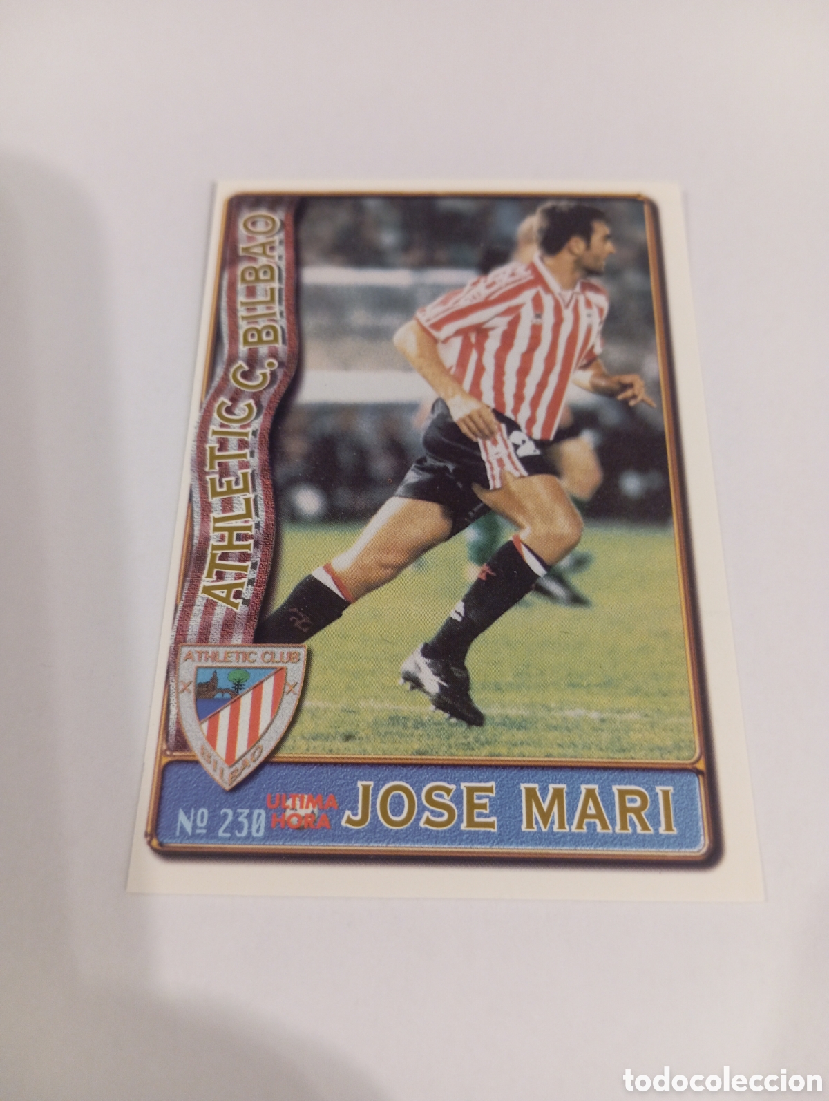 Cromos de f&uacute;tbol: 230 JOSE MARI UH Athletic Club Bilbao 96 97 MUNDICROMO FICHAS LIGA 1996 1997