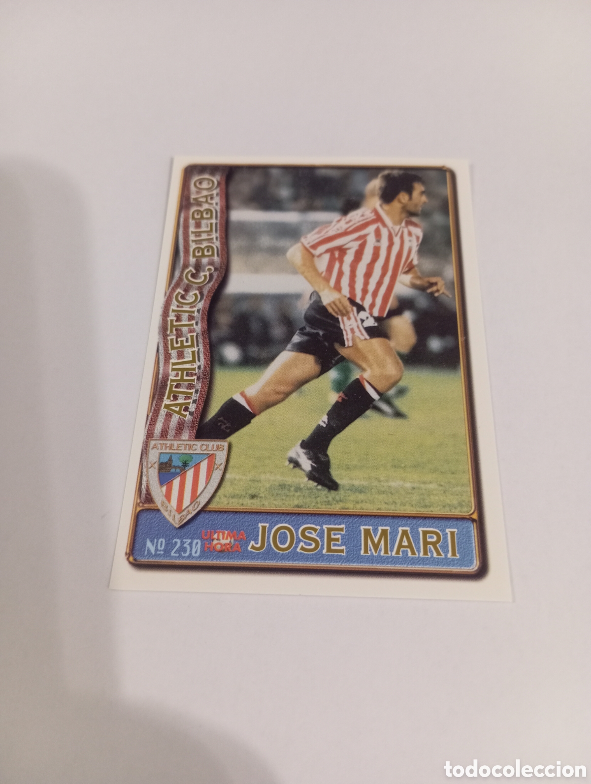 Cromos de f&uacute;tbol: 230 JOSE MARI UH Athletic Club Bilbao 96 97 MUNDICROMO FICHAS LIGA 1996 1997