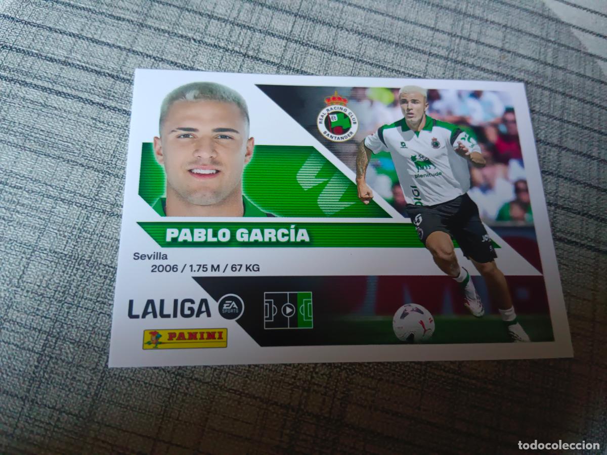 Cromos de f&uacute;tbol: TEMPORADA 2026 2027 26 27 FICHAJE 56 PABLO GARCIA RACING DE SANTANDER 4&ordf; CUARTA EDICION NUEVO