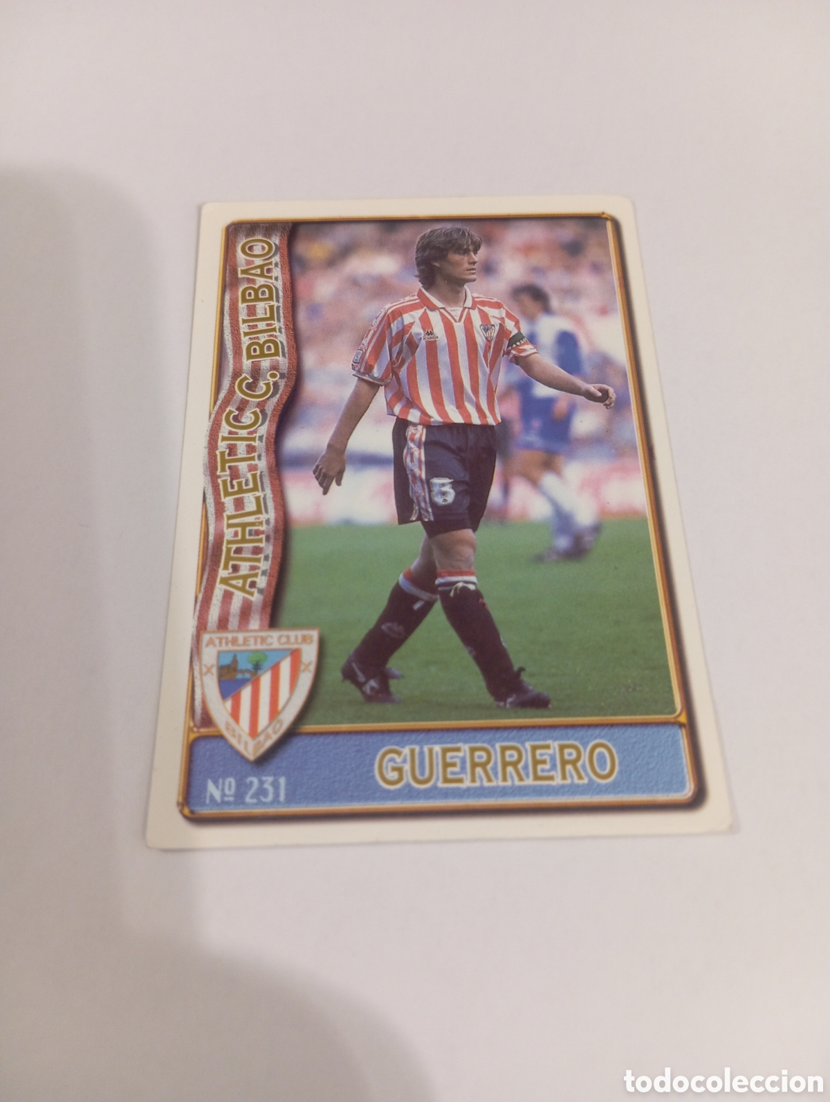 Cromos de f&uacute;tbol: 231 GUERRERO Athletic Club Bilbao 96 97 MUNDICROMO FICHAS LIGA 1996 1997