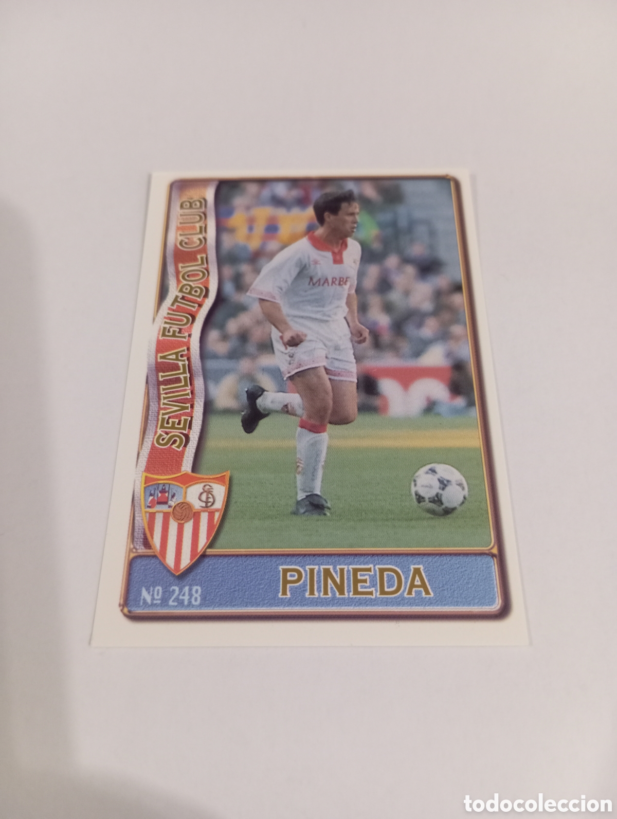 Cromos de f&uacute;tbol: 248 PINEDA BAJA Sevilla 96 97 MUNDICROMO FICHAS LIGA 1996 1997