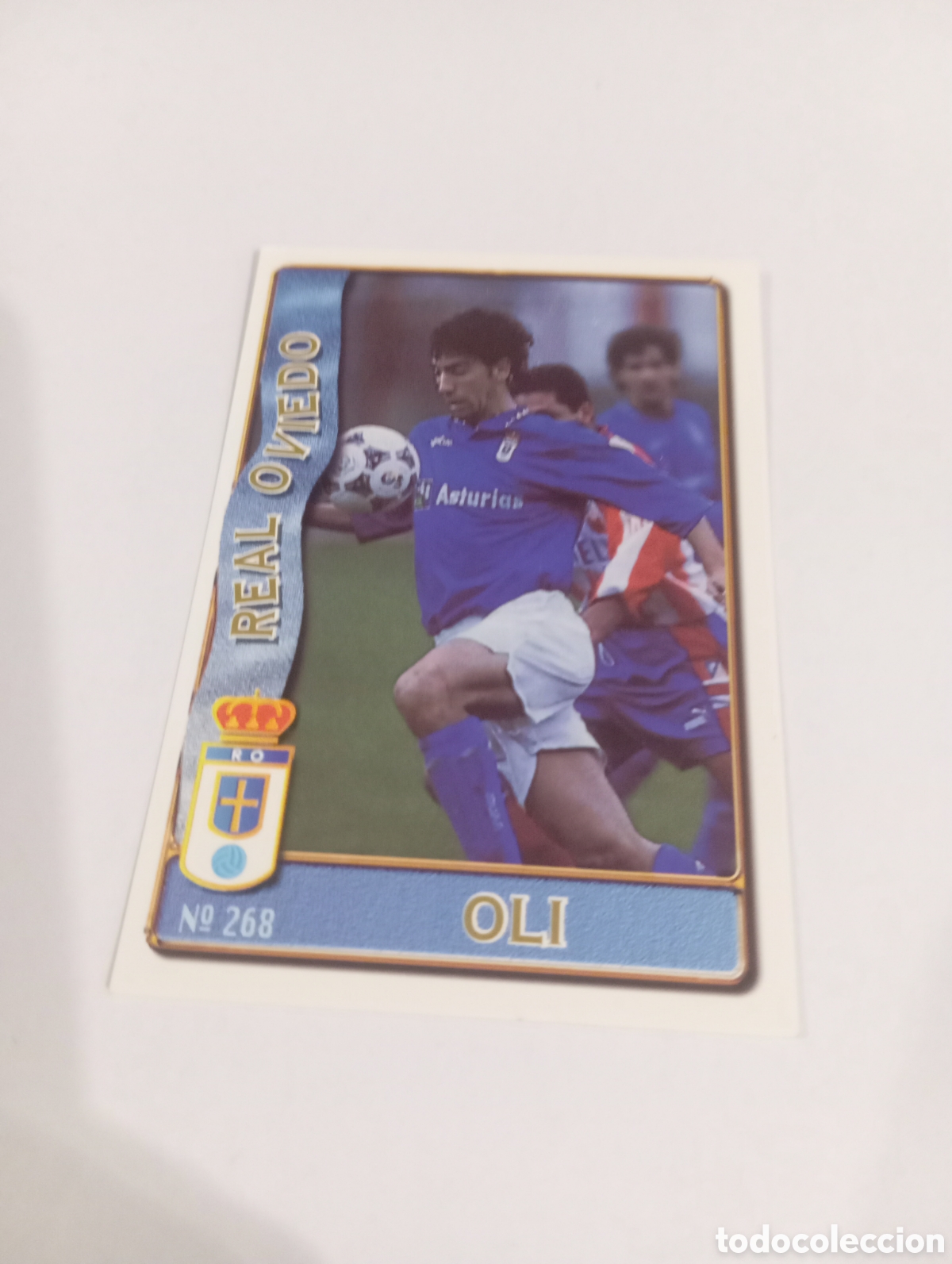 Cromos de f&uacute;tbol: 268 OLI Oviedo 96 97 MUNDICROMO FICHAS LIGA 1996 1997