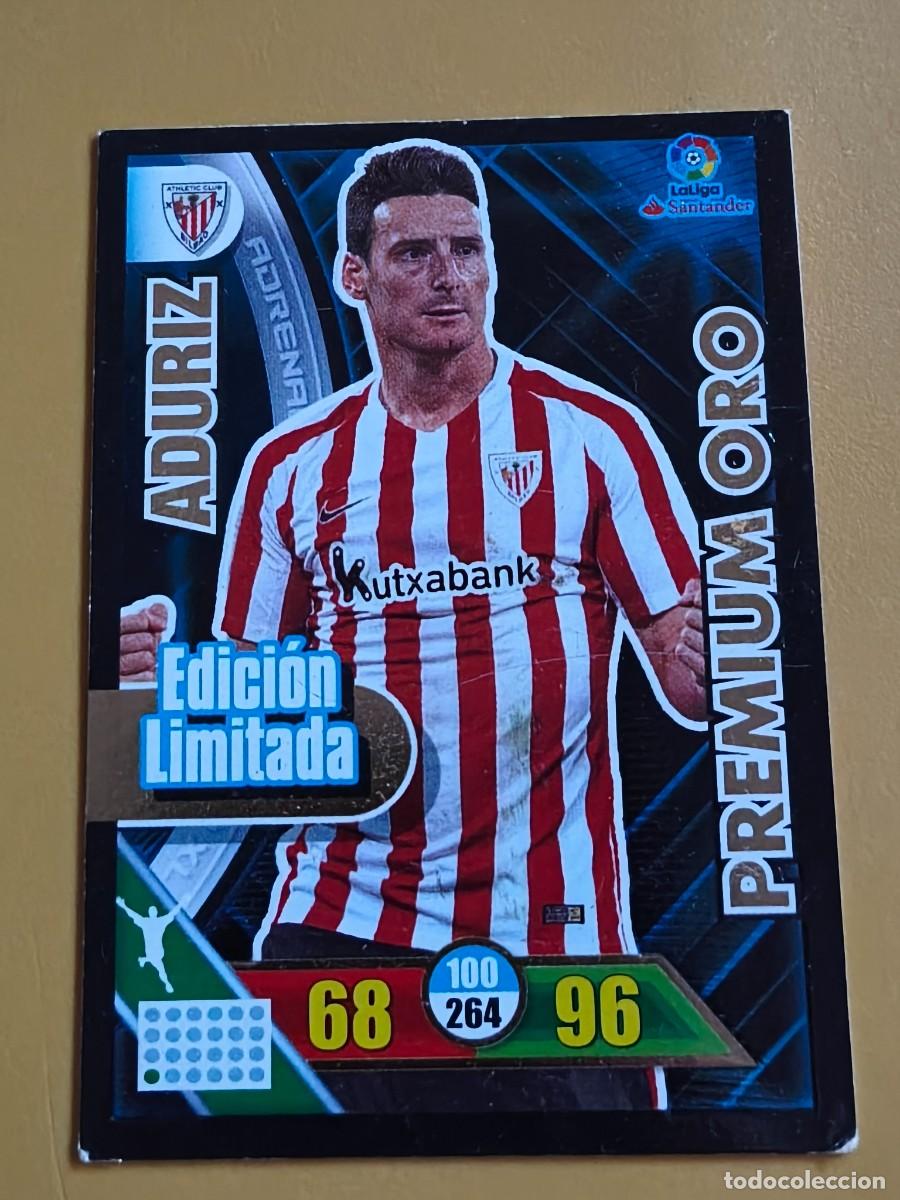 Cromos de f&uacute;tbol: aduriz, 2016 17 premium oro