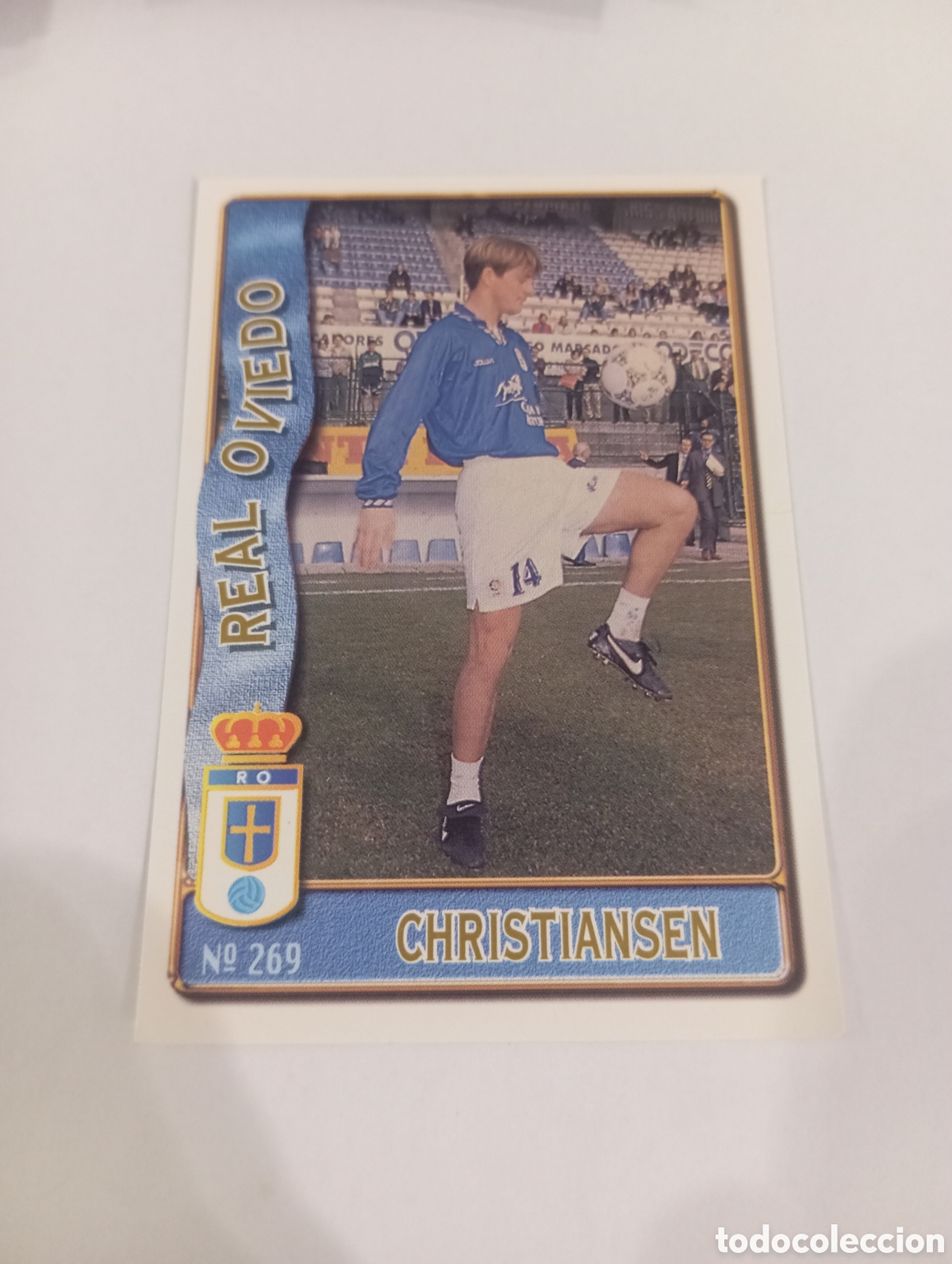 Cromos de f&uacute;tbol: 269 CHRISTIANSEN Oviedo 96 97 MUNDICROMO FICHAS LIGA 1996 1997