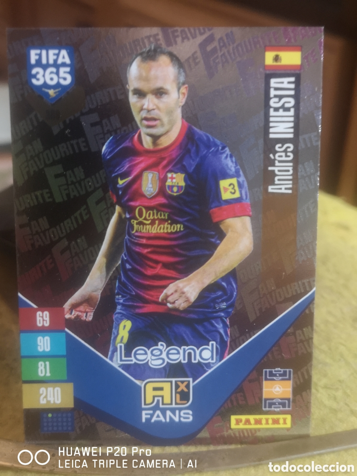 Cromos de f&uacute;tbol: FIFA 365 2027 FANS FAVOURITE LEGEND INIESTA