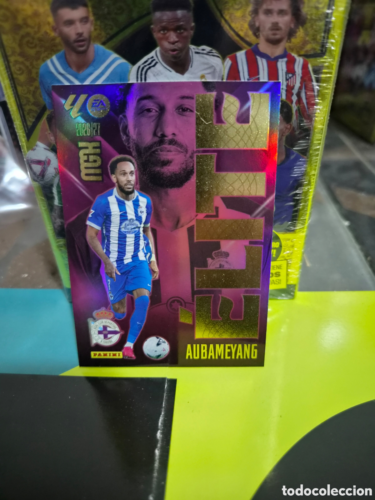 Cromos de f&uacute;tbol: N&deg;514 Nuevo Elite Aubameyang Megacracks 26/27