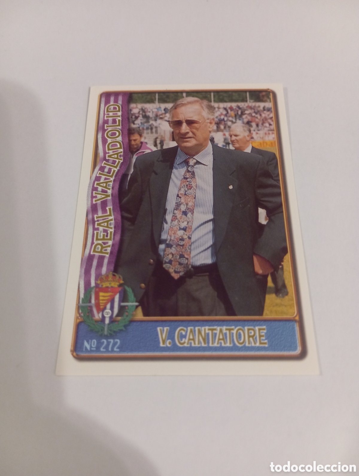 Cromos de f&uacute;tbol: 272 VICENTE CANTATORE Valladolid 96 97 MUNDICROMO FICHAS LIGA 1996 1997