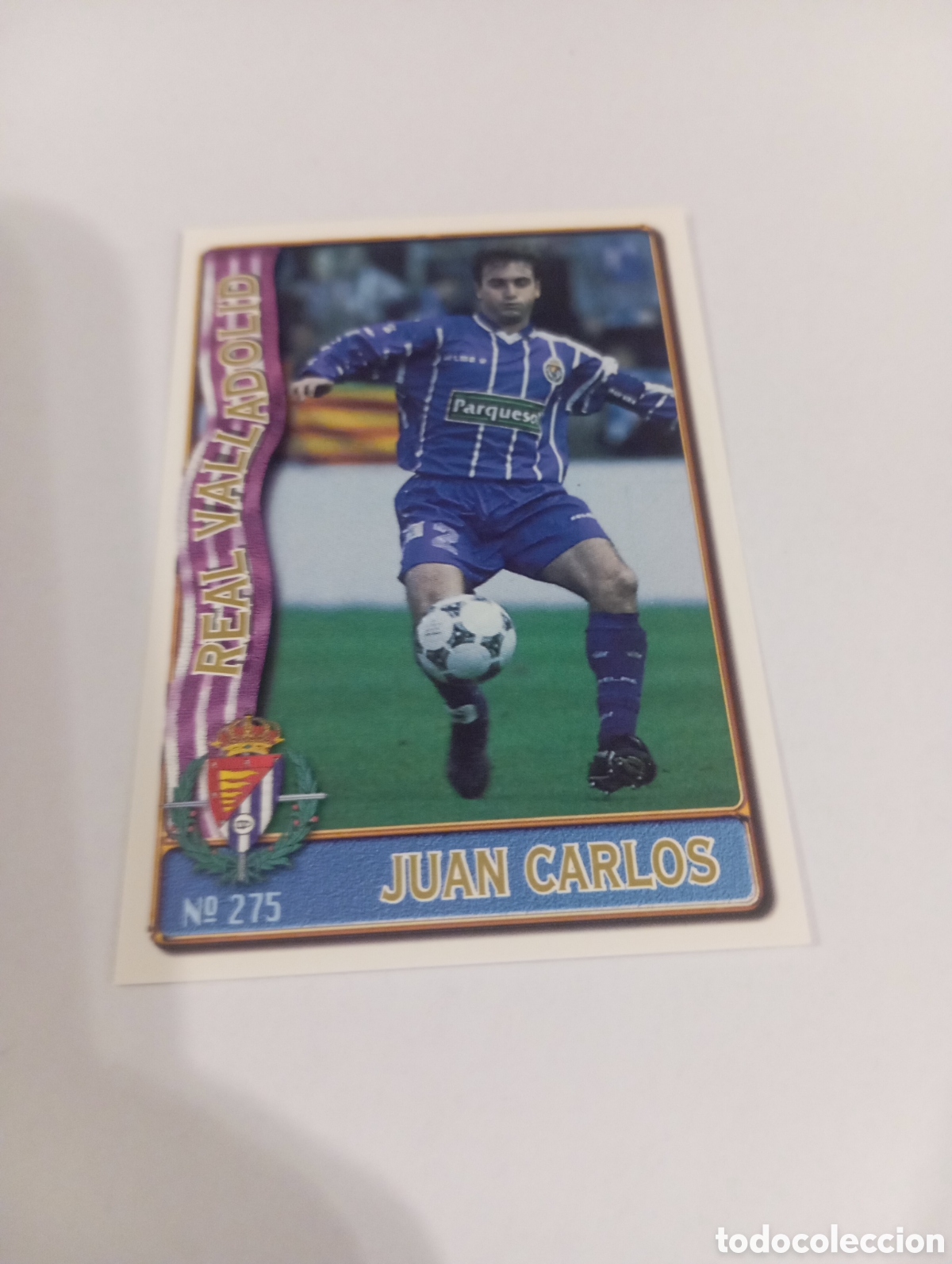 Cromos de f&uacute;tbol: 275 JUAN CARLOS Valladolid 96 97 MUNDICROMO FICHAS LIGA 1996 1997