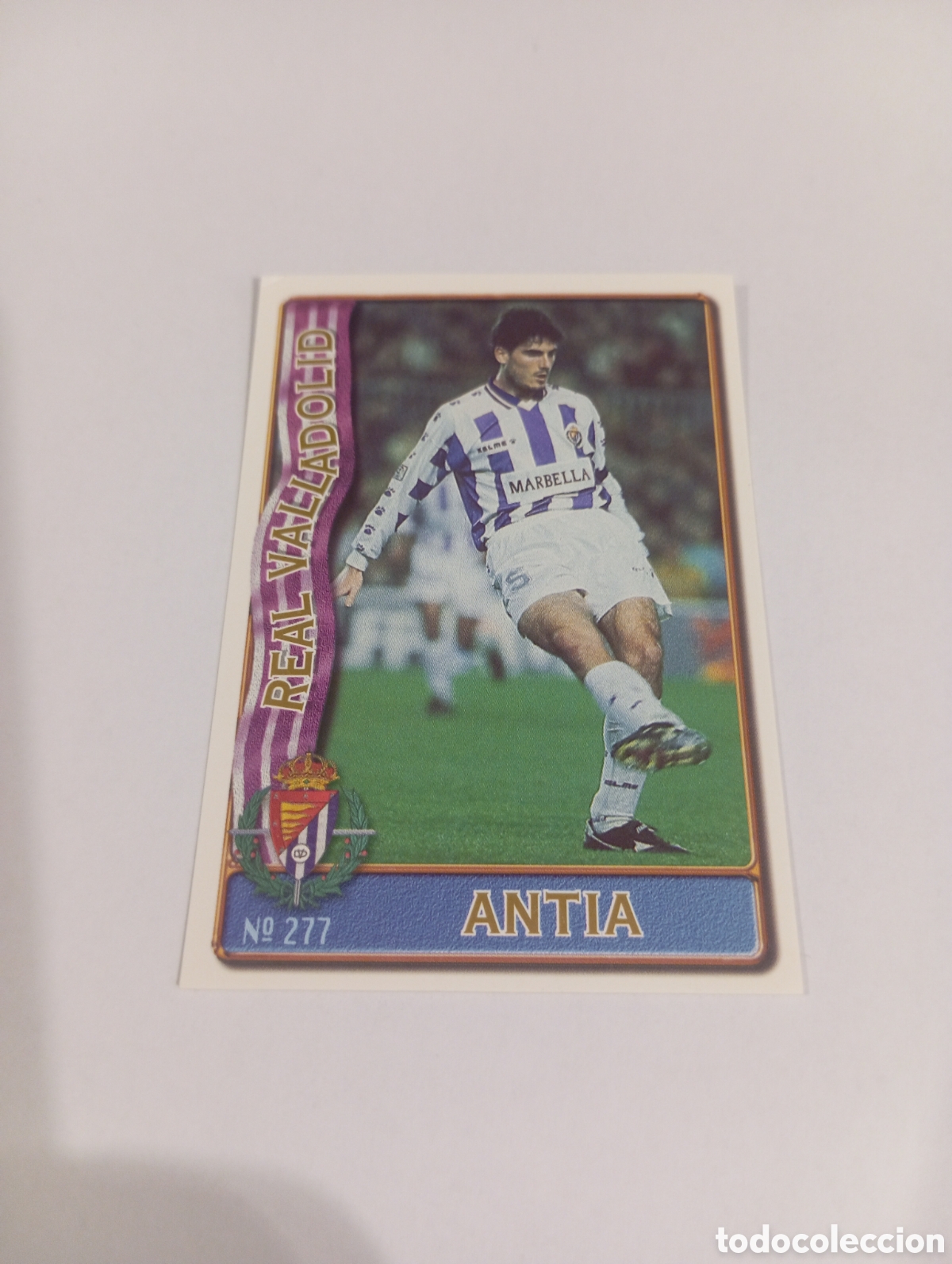 Cromos de f&uacute;tbol: 277 ANTIA Valladolid 96 97 MUNDICROMO FICHAS LIGA 1996 1997