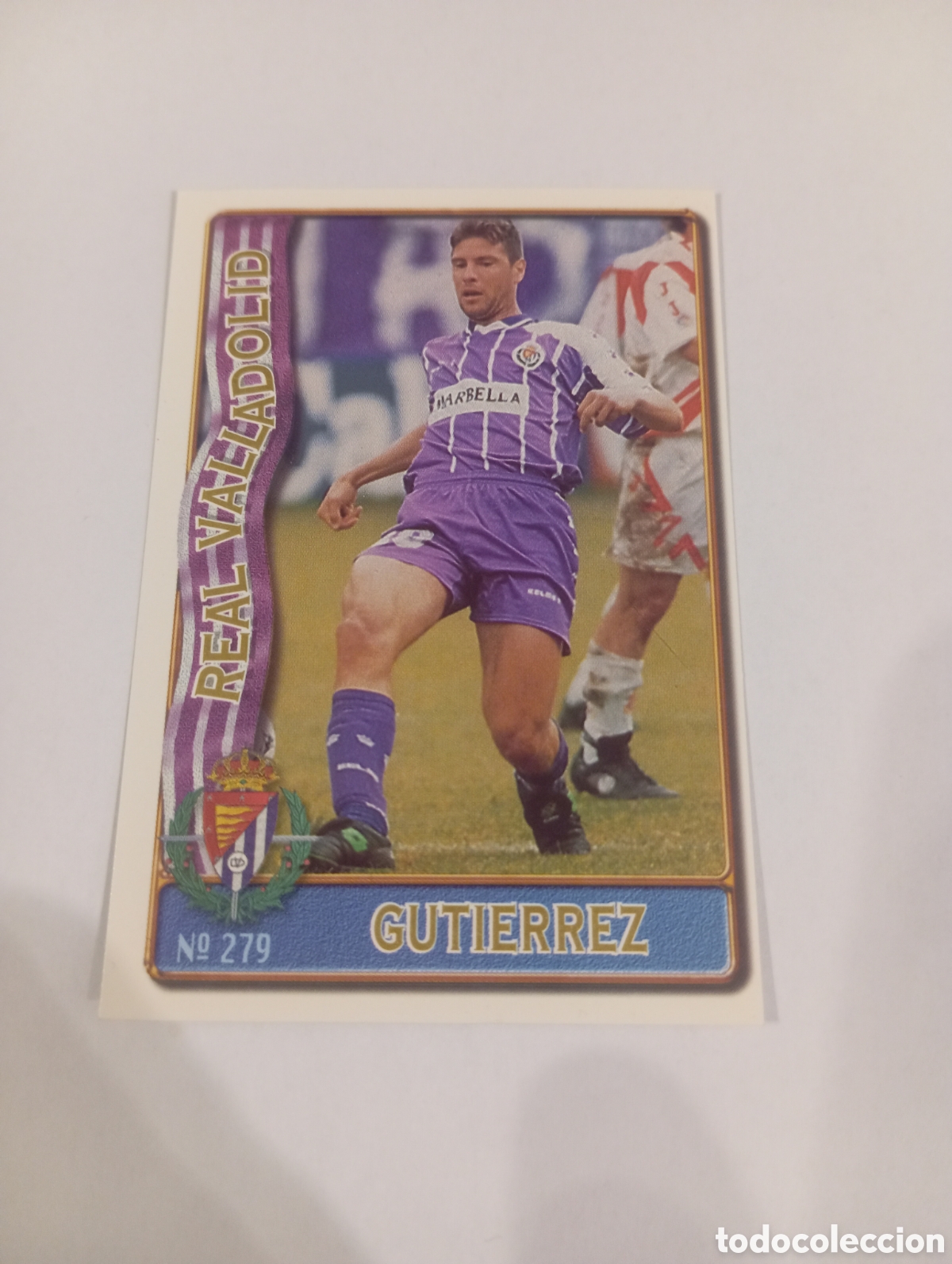 Cromos de f&uacute;tbol: 279 GUTIERREZ Valladolid 96 97 MUNDICROMO FICHAS LIGA 1996 1997