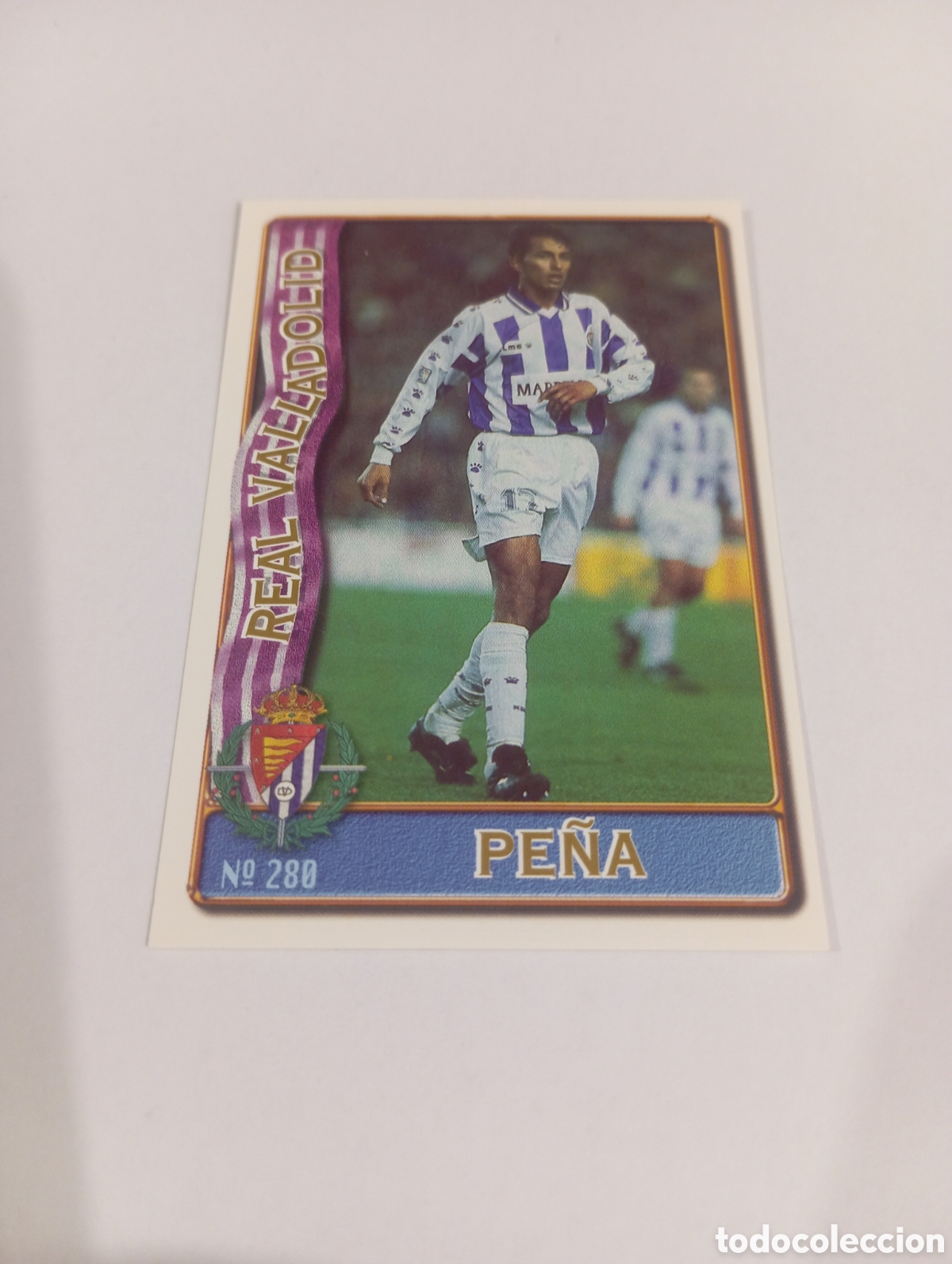 Cromos de f&uacute;tbol: 280 PE&Ntilde;A Valladolid 96 97 MUNDICROMO FICHAS LIGA 1996 1997