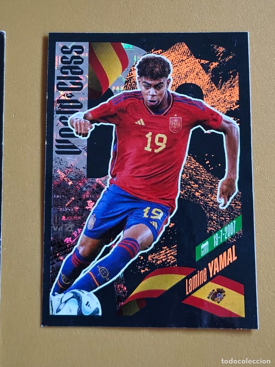 Cromos de f&uacute;tbol: lamine yamal, 2024 world class
