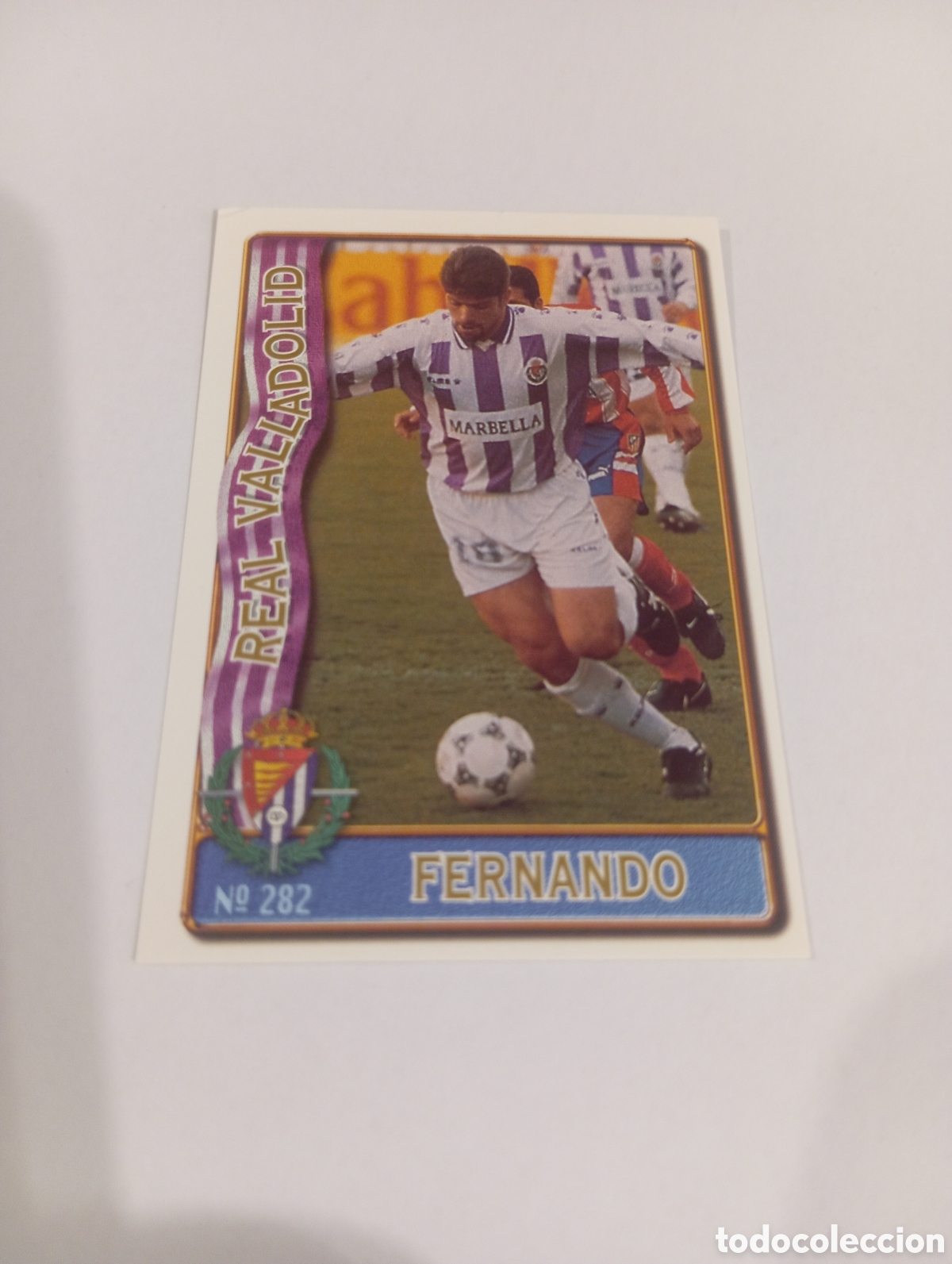 Cromos de f&uacute;tbol: 282 FERNANDO Valladolid 96 97 MUNDICROMO FICHAS LIGA 1996 1997
